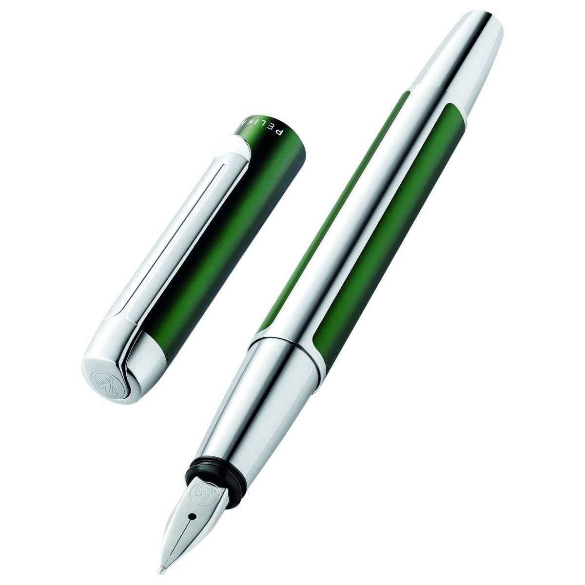 Pelikan Pura P40 Deep Green Fountain Pen - SCOOBOO - PEP_PUR_P40_DPGRN_FPF_817493 - Fountain Pen