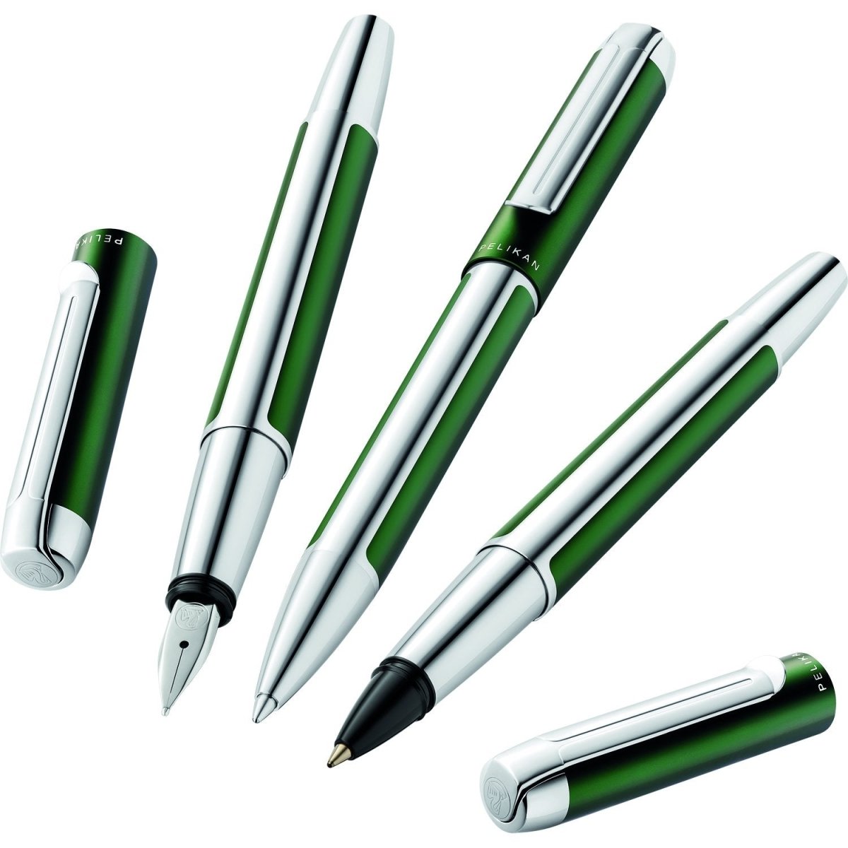 Pelikan Pura P40 Deep Green Fountain Pen - SCOOBOO - PEP_PUR_P40_DPGRN_FPF_817493 - Fountain Pen