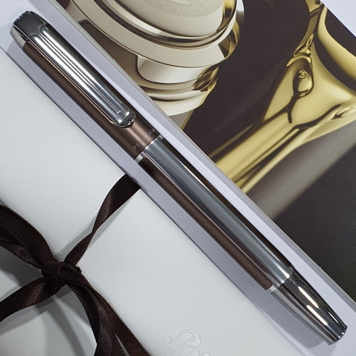 Pelikan Pura P40 Mocha Fountain Pen - SCOOBOO - PEP_PUR_P40_MCH_FPF_817219 - Fountain Pen