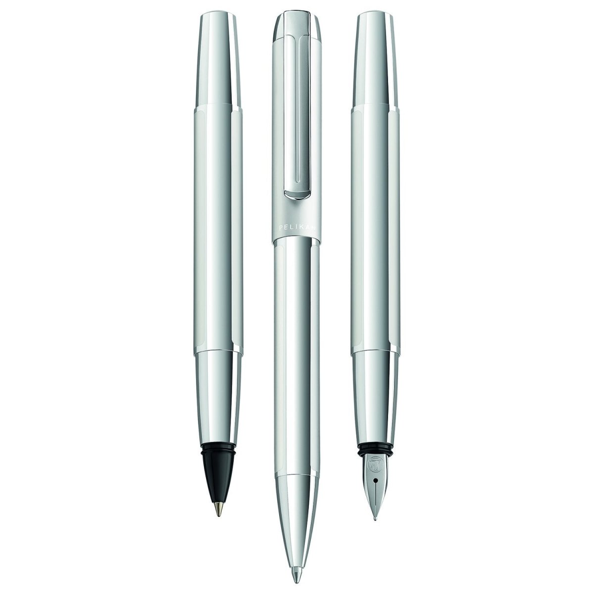 Pelikan Pura P40 Silver Fountain Pen - SCOOBOO - PEP_PUR_P40_SLV_FPEF_952036 - Fountain Pen