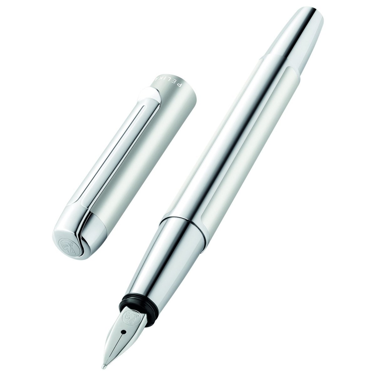 Pelikan Pura P40 Silver Fountain Pen - SCOOBOO - PEP_PUR_P40_SLV_FPEF_952036 - Fountain Pen