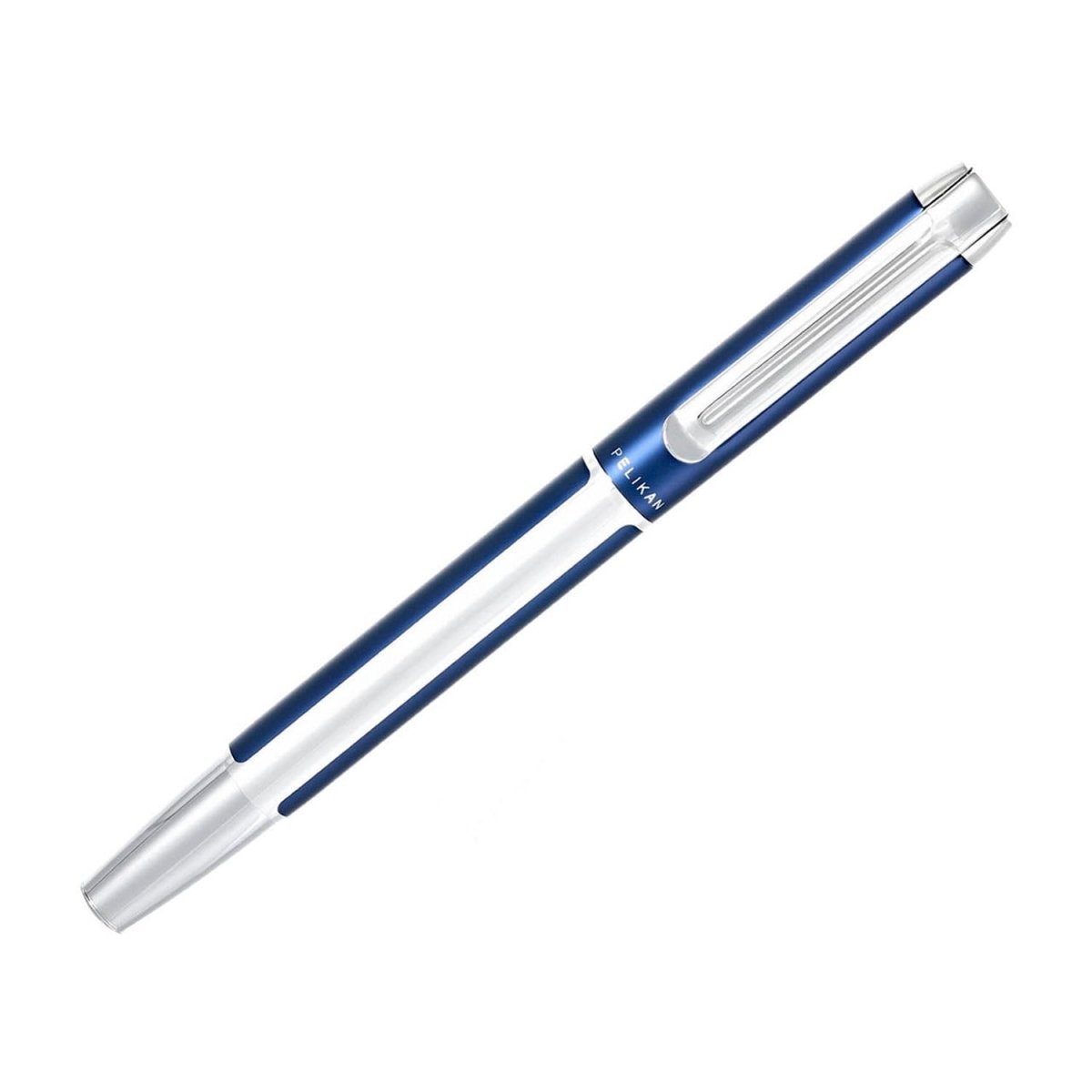 Pelikan Pura R40 Blue/Silver Roller Ball Pen 955013 - SCOOBOO - PEP_PUR_R40_BLUSLV_RB_955013 - Roller Ball Pen