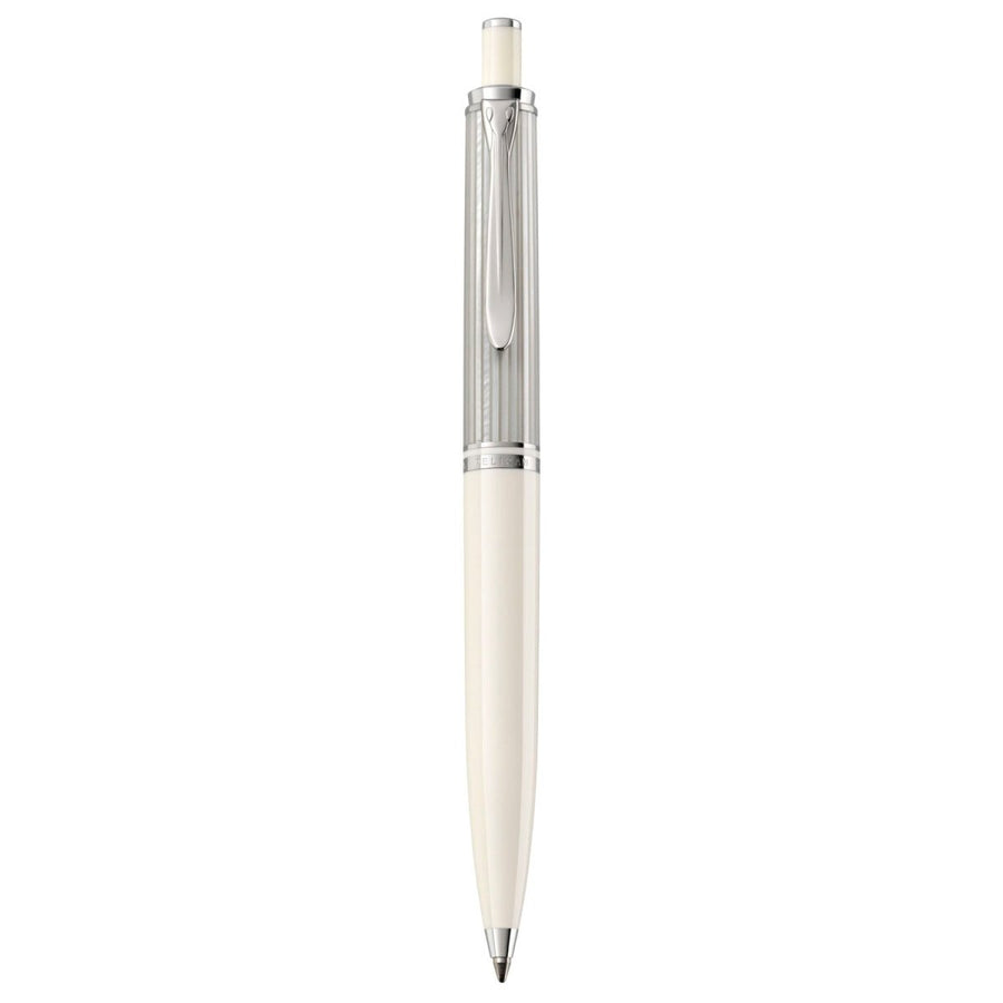 Pelikan Souveran K405 Silver/White Ballpoint Pen 815499 - SCOOBOO - PEP_SVRN_K405_SLVWHT_BP_815499 - Ballpoint Pen