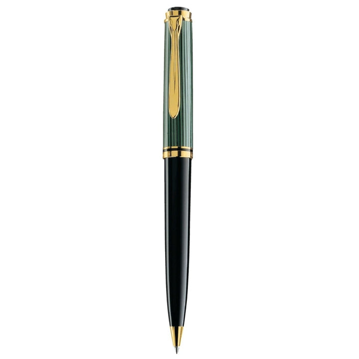 Pelikan Souveran K800 Black/Green Ballpoint Pen 987834 - SCOOBOO - PEP_SVRN_K800_BLKGRN_BP_987834 - Ballpoint Pen