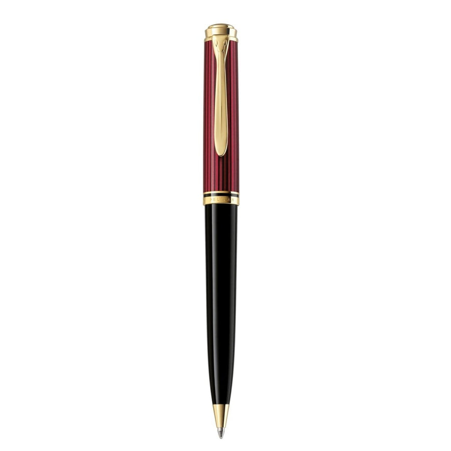 Pelikan Souveran K800 Black/Red Ballpoint Pen 816595 - SCOOBOO - PEP_SVRN_K800_BLKRED_BP_816595 - Ballpoint Pen