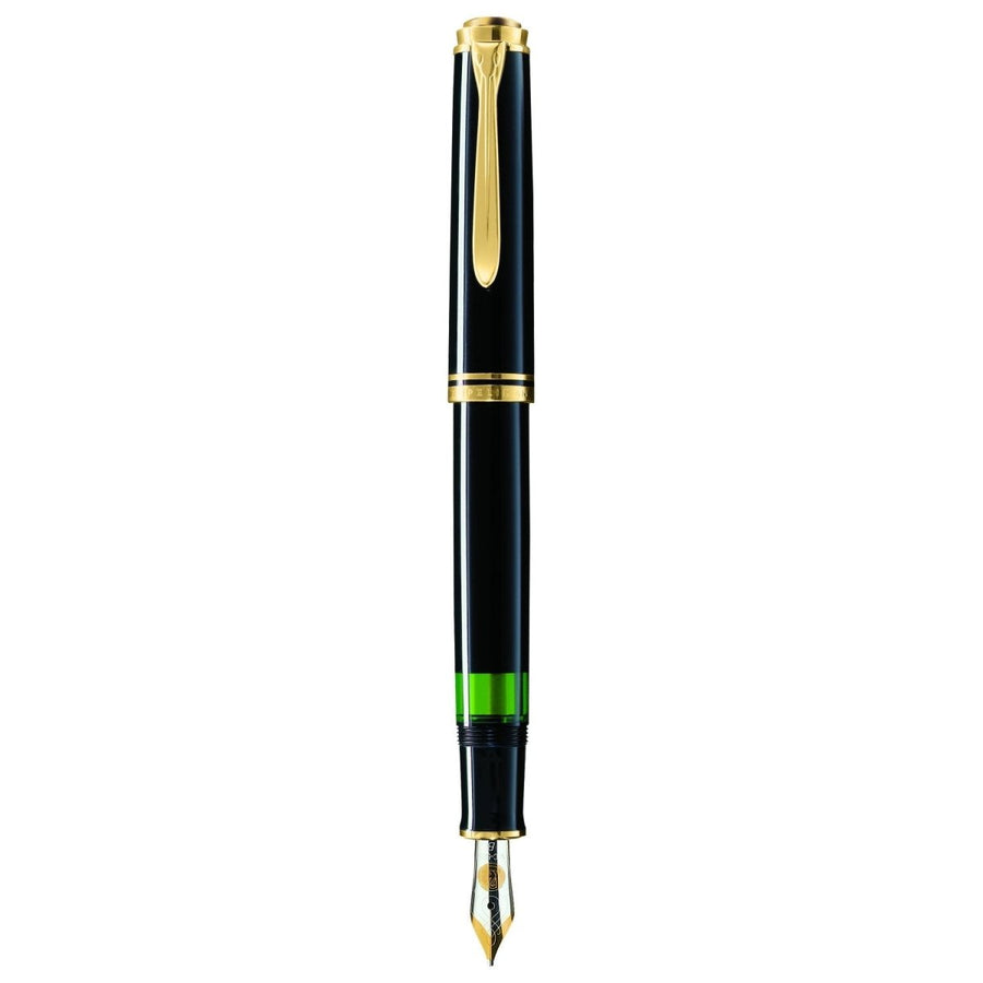 Pelikan Souveran M400 Black Fountain Pen - SCOOBOO - PEP_SVRN_M400_BLK_FPEF_985473 - Fountain Pen
