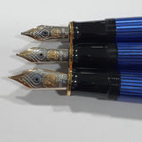 Pelikan Souveran M400 Black/Blue Fountain Pen - SCOOBOO - PEP_SVRN_M400_BLKBLU_FPEF_985952 - Fountain Pen