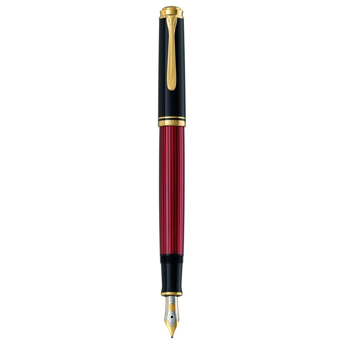 Pelikan Souveran M400 Black/Red Fountain Pen - SCOOBOO - PEP_SVRN_M400_BLKRED_FPEF_925131 - Fountain Pen