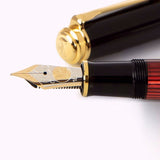 Pelikan Souveran M800 Black/Red Fountain Pen - SCOOBOO - PE_SVRN_M800_BLKRED_FPEF_816557 - Fountain Pen