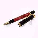 Pelikan Souveran M800 Black/Red Fountain Pen - SCOOBOO - PE_SVRN_M800_BLKRED_FPEF_816557 - Fountain Pen