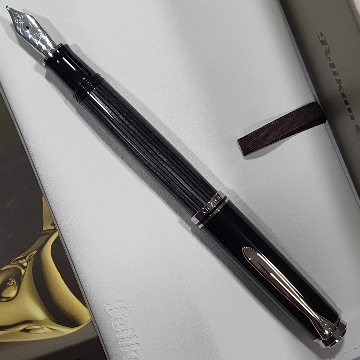 Pelikan Souveran M805 Stresemann Anthracite Fountain Pen - SCOOBOO - PEP_SVRN_M805_STR_ANTH_FPEF_957654 - Fountain Pen