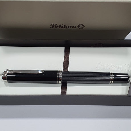 Pelikan Souveran M805 Stresemann Anthracite Fountain Pen - SCOOBOO - PEP_SVRN_M805_STR_ANTH_FPEF_957654 - Fountain Pen