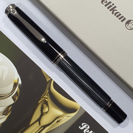 Pelikan Souveran M805 Stresemann Anthracite Fountain Pen - SCOOBOO - PEP_SVRN_M805_STR_ANTH_FPEF_957654 - Fountain Pen