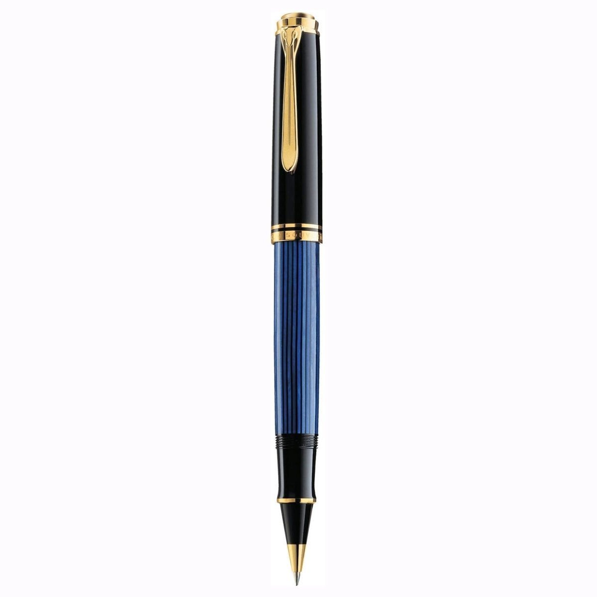 Pelikan Souveran R400 Black/Blue Roller Ball Pen 987974 - SCOOBOO - PEP_SVRN_R400_BLKBLU_RB_987974 - Roller Ball Pen