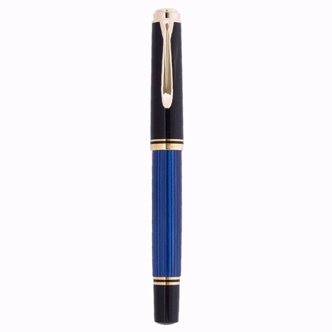 Pelikan Souveran R400 Black/Blue Roller Ball Pen 987974 - SCOOBOO - PEP_SVRN_R400_BLKBLU_RB_987974 - Roller Ball Pen