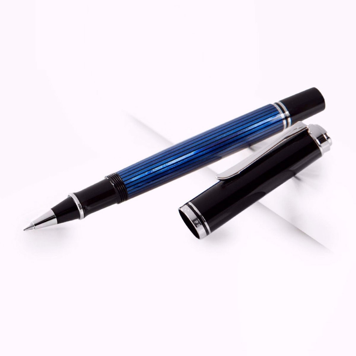 Pelikan Souveran R405 Black/Blue Roller Ball Pen 932988 - SCOOBOO - PEP_SVRN_R405_BLKBLU_RB_932988 - Roller Ball Pen