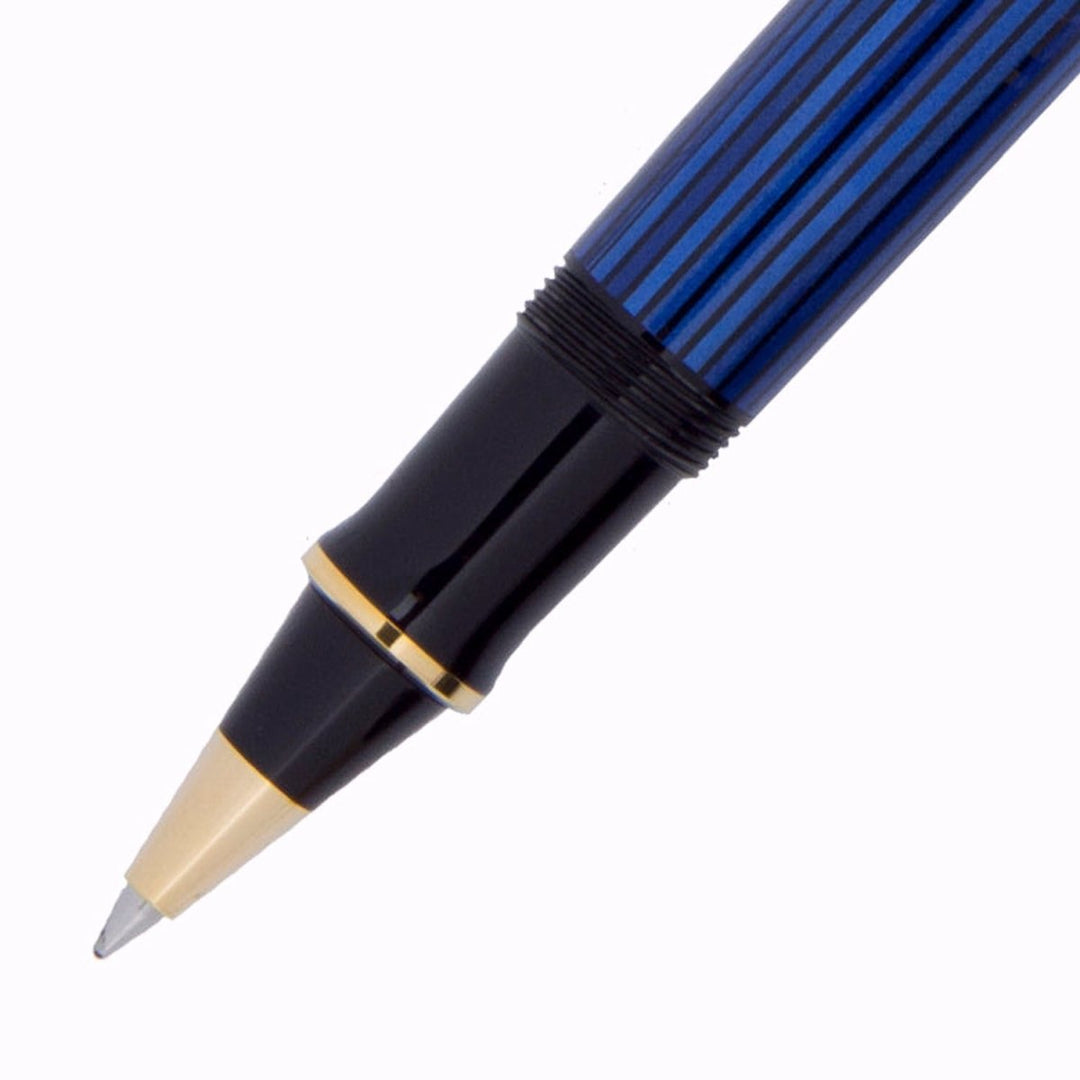 Pelikan Souveran R600 Black/Blue Roller Ball Pen 988246 - SCOOBOO - PEP_SVRN_R600_BLKBLU_RB_988246 - Roller Ball Pen
