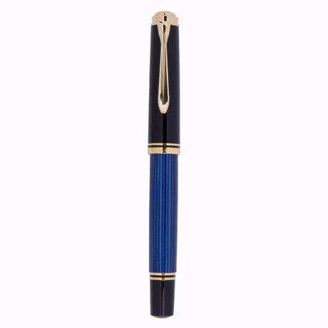 Pelikan Souveran R600 Black/Blue Roller Ball Pen 988246 - SCOOBOO - PEP_SVRN_R600_BLKBLU_RB_988246 - Roller Ball Pen