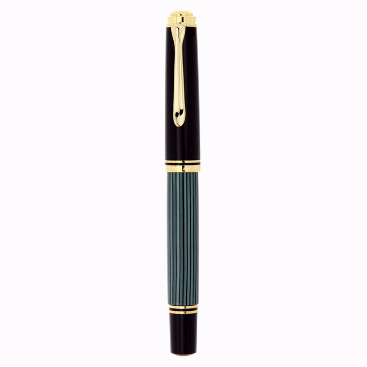 Pelikan Souveran R600 Black/Green Roller Ball Pen 979534 - SCOOBOO - PEP_SVRN_R600_BLKGRN_RB_979534 - Roller Ball Pen