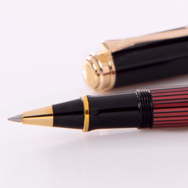 Pelikan Souveran R600 Black/Red Roller Ball Pen 928945 - SCOOBOO - PEP_SVRN_R600_BLKRED_RB_928945 - Roller Ball Pen