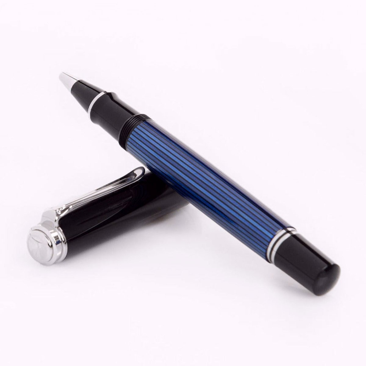 Pelikan Souveran R805 Black/Blue Roller Ball Pen 933663 - SCOOBOO - PEP_SVRN_R805_BLKBLU_RB_933663 - Roller Ball Pen