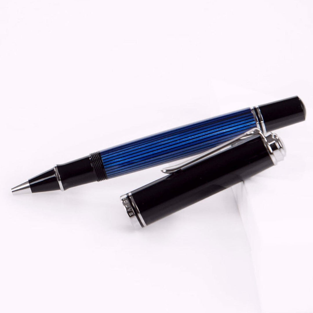 Pelikan Souveran R805 Black/Blue Roller Ball Pen 933663 - SCOOBOO - PEP_SVRN_R805_BLKBLU_RB_933663 - Roller Ball Pen