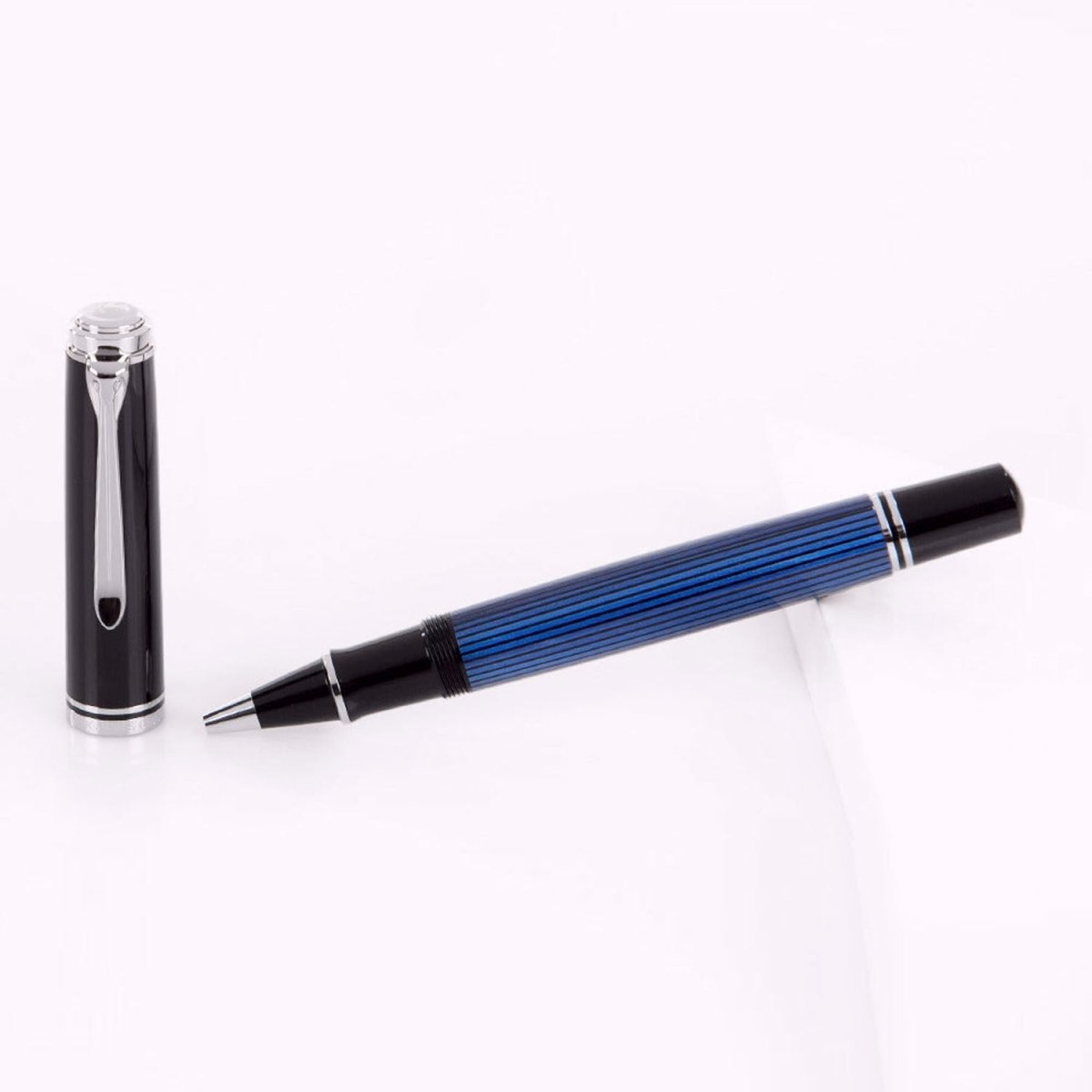 Pelikan Souveran R805 Black/Blue Roller Ball Pen 933663 - SCOOBOO - PEP_SVRN_R805_BLKBLU_RB_933663 - Roller Ball Pen