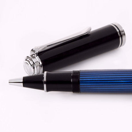 Pelikan Souveran R805 Black/Blue Roller Ball Pen 933663 - SCOOBOO - PEP_SVRN_R805_BLKBLU_RB_933663 - Roller Ball Pen