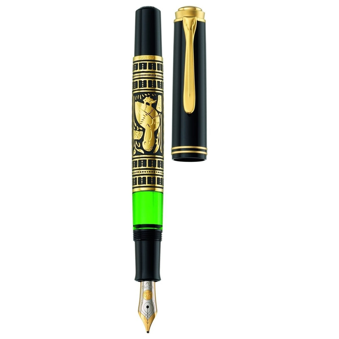 Pelikan Toledo M700 Black Fountain Pen - SCOOBOO - PEP_TLD_M700_BLK_FPEF_927806 - Fountain Pen