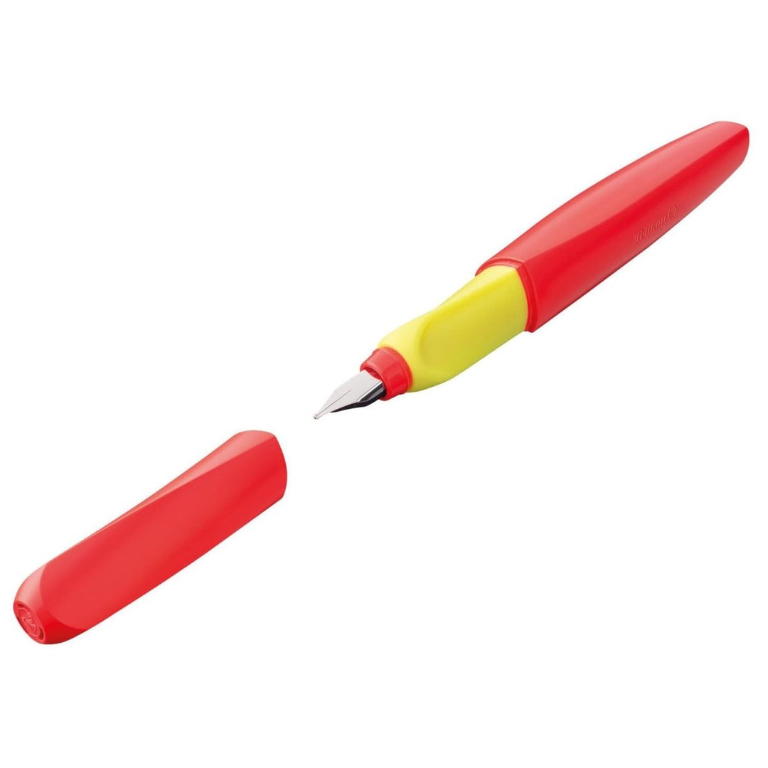 Pelikan Twist P457 Fountain Pen (Neon Coral) - SCOOBOO - PE_TWS_P457_NEOCRL_FPM_814959 - Fountain Pen