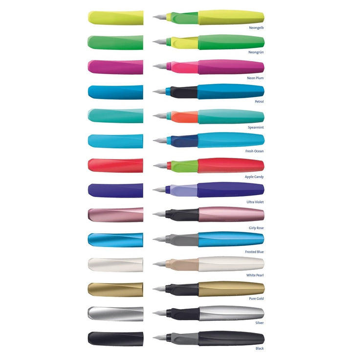 Pelikan Twist P457 Fountain Pen (Neon Coral) - SCOOBOO - PE_TWS_P457_NEOCRL_FPM_814959 - Fountain Pen