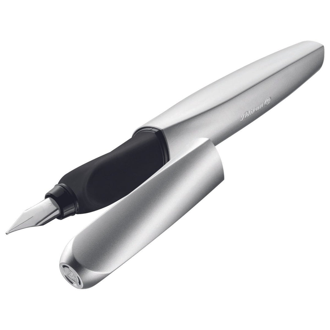 Pelikan Twist P457 Fountain Pen (Silver) - SCOOBOO - PE_TWS_P457_SLV_FPM_947101 - Fountain Pen