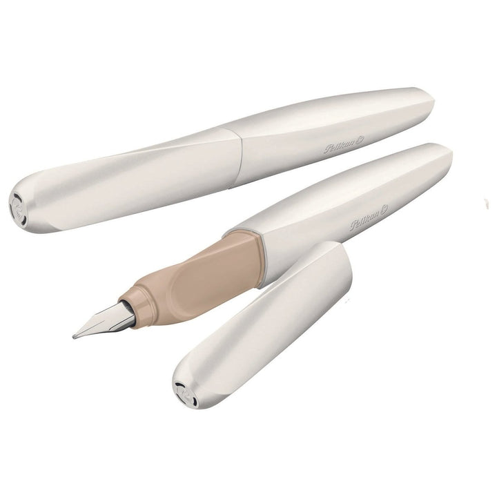 Pelikan Twist P457 Fountain Pen (White Pearl) - SCOOBOO - PE_TWS_P457_WHTPRL_FPM_811439 - Fountain Pen