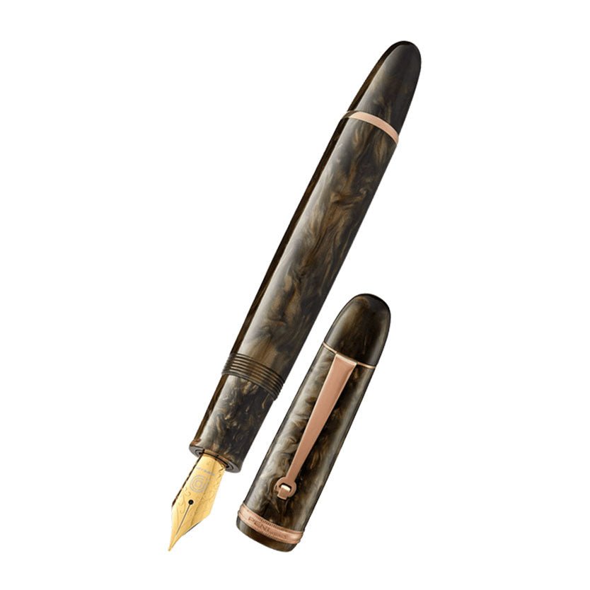 Penlux Grande Brown Wave Fountain Pen - SCOOBOO - 10-100-631-TGM - Fountain pen