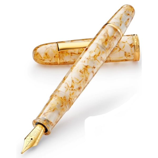 Penlux Grande Koi Gold Crystal Fountain Pen - SCOOBOO - 10-150-624-TGM - Fountain pen