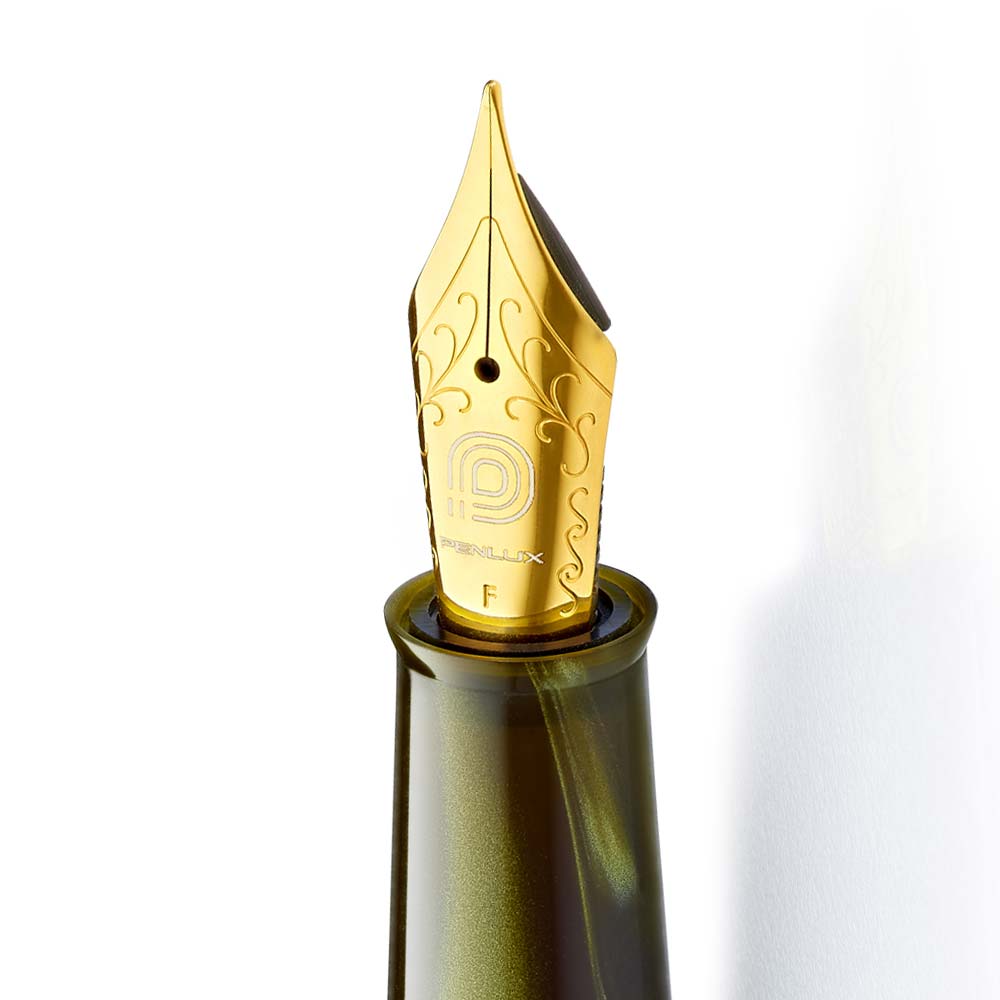 Penlux Masterpiece Delgado Moss (Green) Fountain Ink Pen - SCOOBOO - 11-146-407-TGM - Fountain Pen