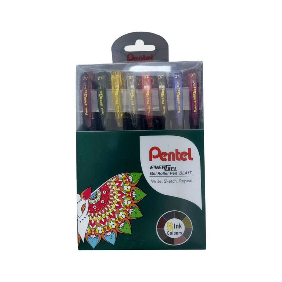 Pentel Energel 0.7mm Roller Gel Pen - SCOOBOO - BL417-8PC - Gel Pens