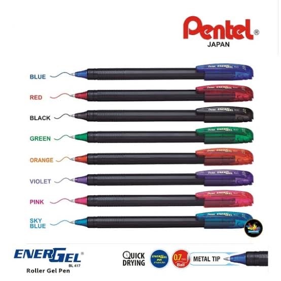 Pentel Energel 0.7mm Roller Gel Pen - SCOOBOO - BL417 - Gel Pens