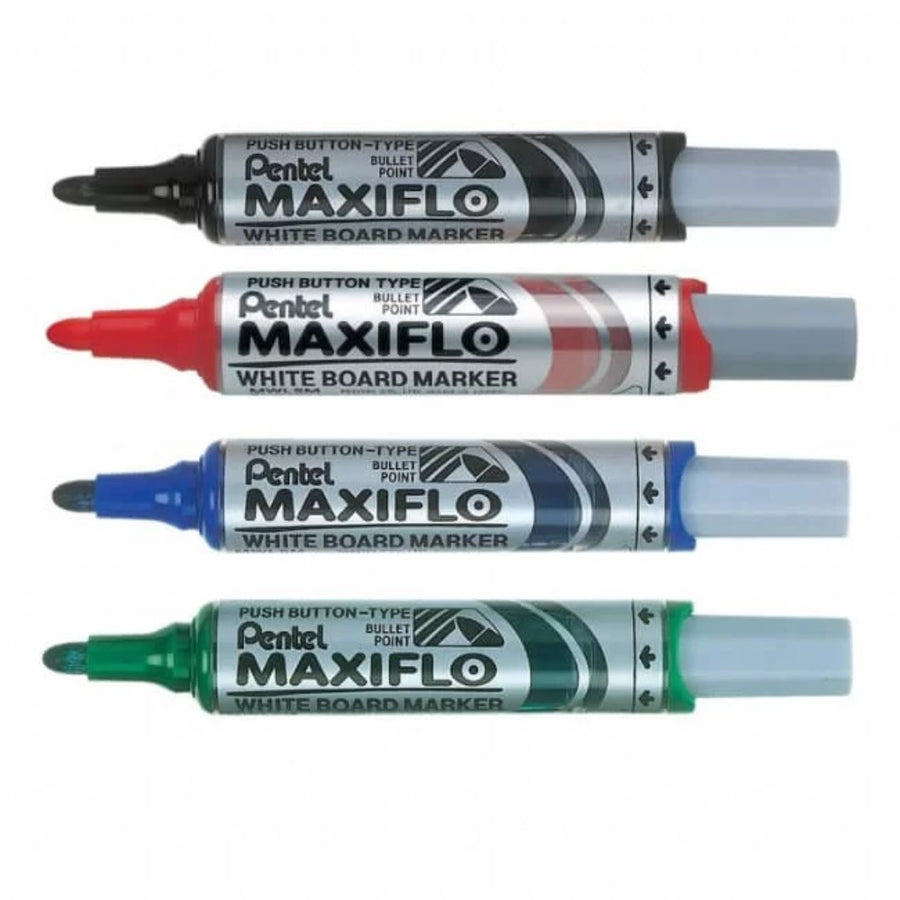 Pentel Maxiflow Medium Bullet Point Whiteboard Marker - SCOOBOO - MWL5M-CO -