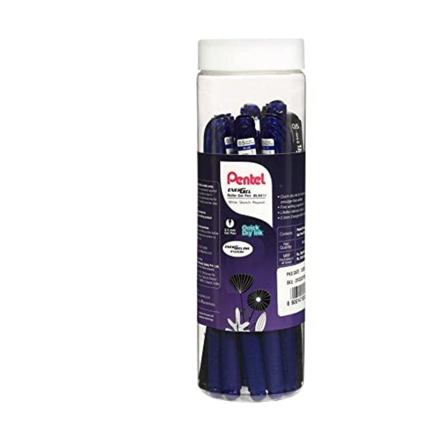 Pentel Roller Gel Pen (7Blue/3Black) 0.5mm - SCOOBOO - BLN415 0.5MM - Gel Pens