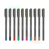 Pentonic Ball Point Pen 1.0mm (Assorted Colours, Pack of 10) - SCOOBOO - Ball Pen