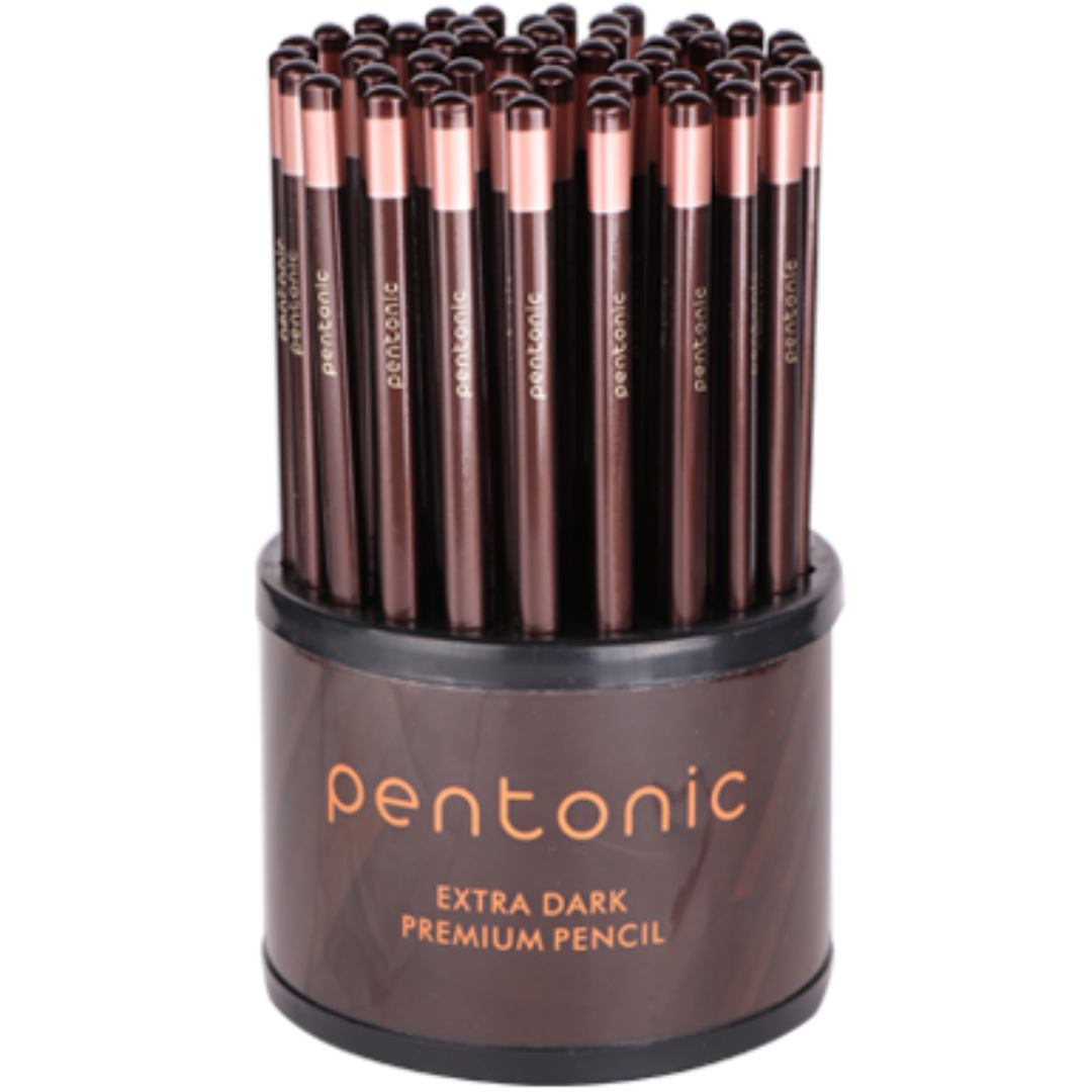 Pentonic Extra Dark Premium Pencil Pack Of 50 - SCOOBOO - Pencils
