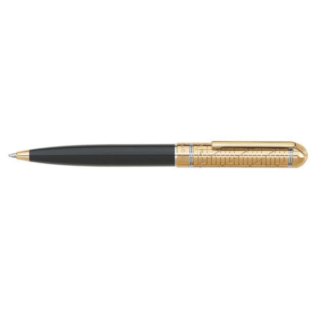 Pierre Cardin Crown Black & Gold Ball Pen - SCOOBOO - Ball Pen