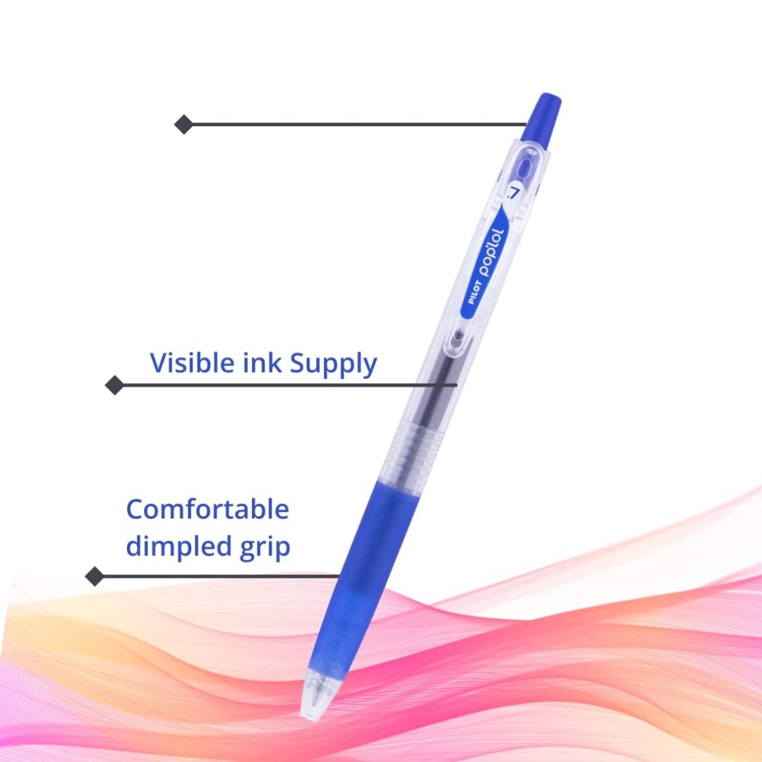 Pilot Poplol 0.7mm Gel Pens - SCOOBOO - 9000025306 - Gel Pens