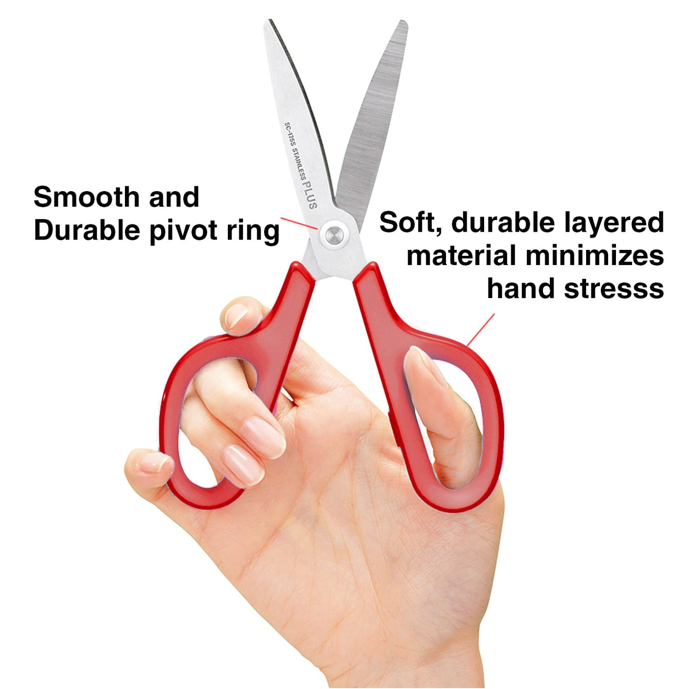 Plus Japan Fit Curve Scissor - SCOOBOO - 34-512 - SCISSORS