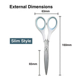 PLUS JAPAN Fitcut Slim Scissors-WHITE/BLUE - SCOOBOO - SC - 160S 34-225 - Scissor