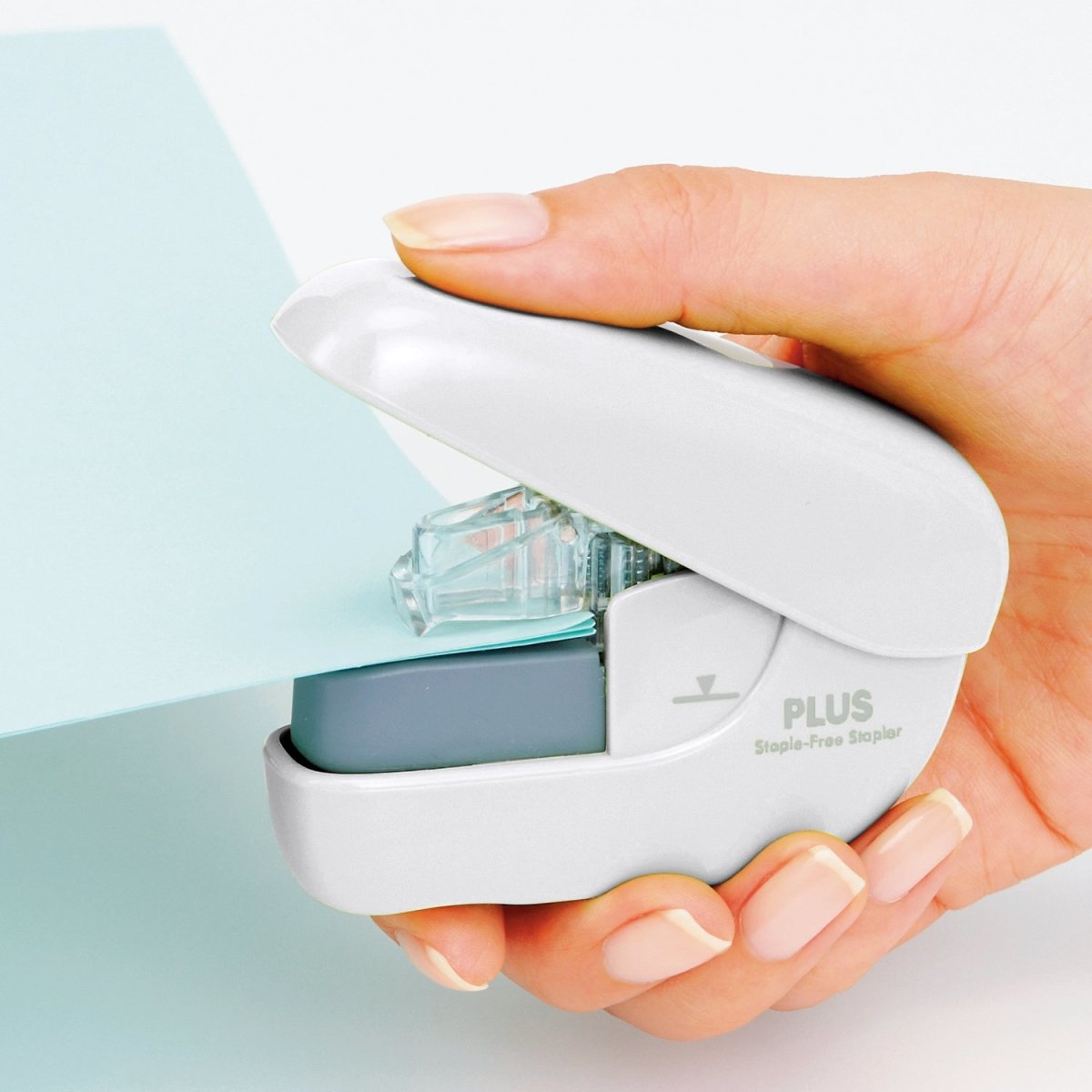 Plus Staple Free Stapler Plus Staple-Free Stapler - Green Eco-Friendly ...