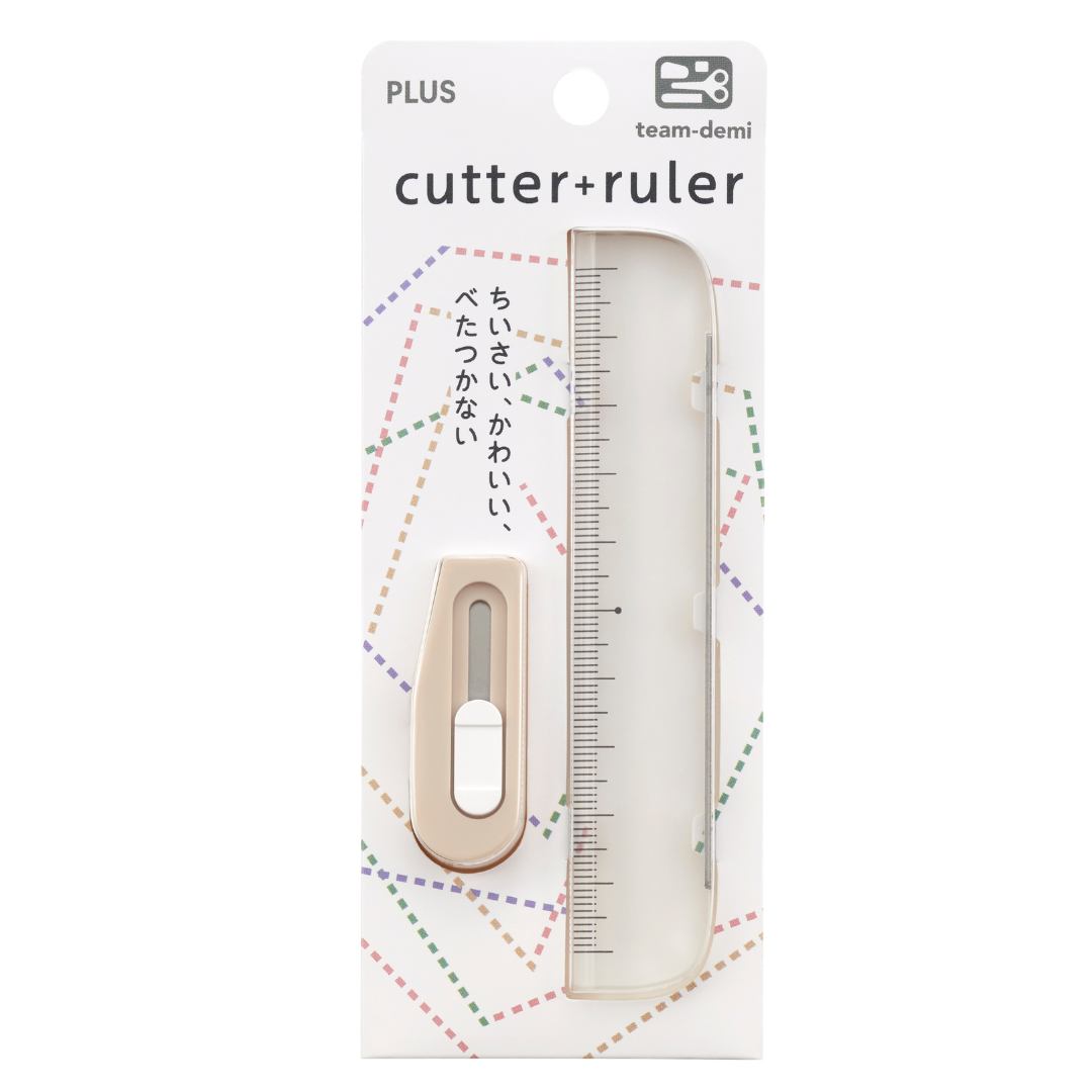 Plus Japan Team Demi Cutter+Ruler - SCOOBOO - Cutter