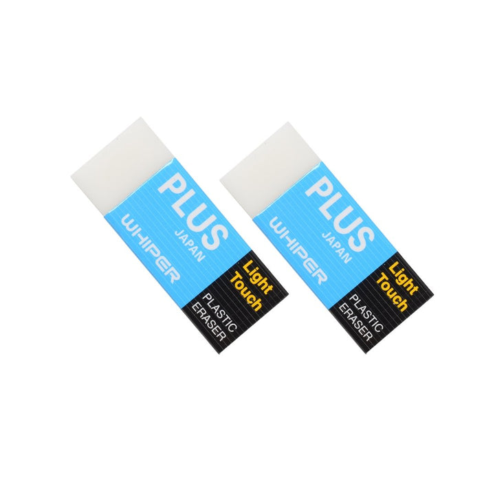 Plus Light Touch Plastic Eraser-Pack-Of-2 - SCOOBOO - ER-060PS - Eraser & Correction