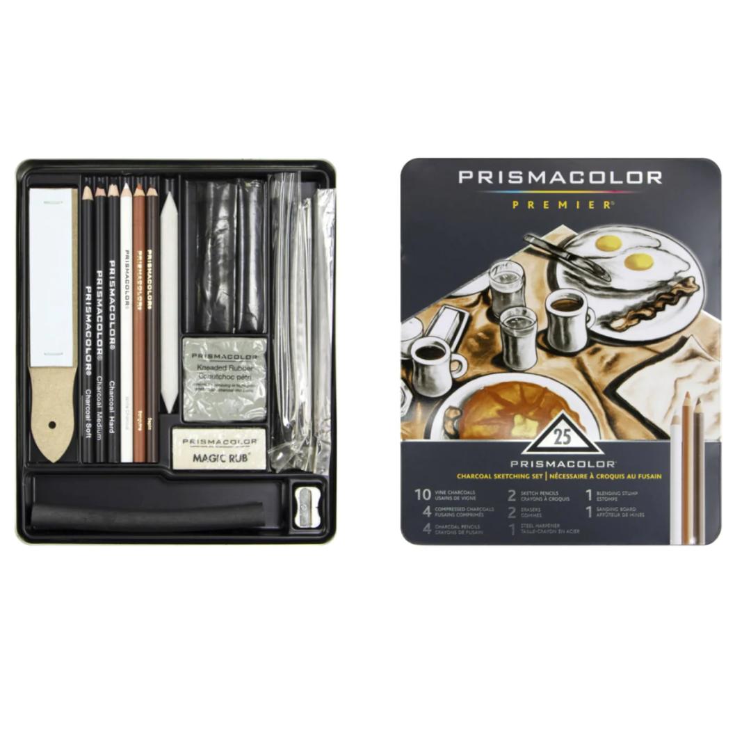 Prismacolor Premier Charcoal Set Pack Of 24 - SCOOBOO - SAN 24262 - Charcoal Pencil